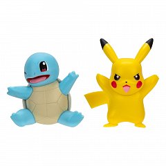 Pokemon Battle Figure First Partner Set Figure 2-Pack Squirtle #2, Pikachu #9