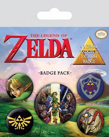 The Legend of Zelda Pin Badges 5-Pack Link - MangaShop.ro