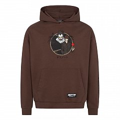 Death Note Hooded Sweater Graphic Brown Size L