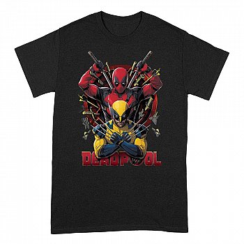 Tricou Deadpool Deadpool And Wolverine Pose masura S - MangaShop.ro