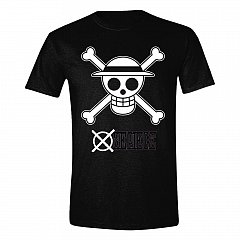 Tricou One Piece Skull Black & White masura XL