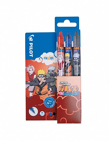 Naruto Shippuden Rollerball pen FriXion Clicker Naruto Limited Edition LE 0.7 (3) - MangaShop.ro
