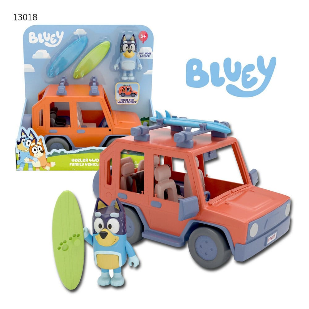 Bluey Action Figure with Vehicle Bluey Family Cruiser in Action figures