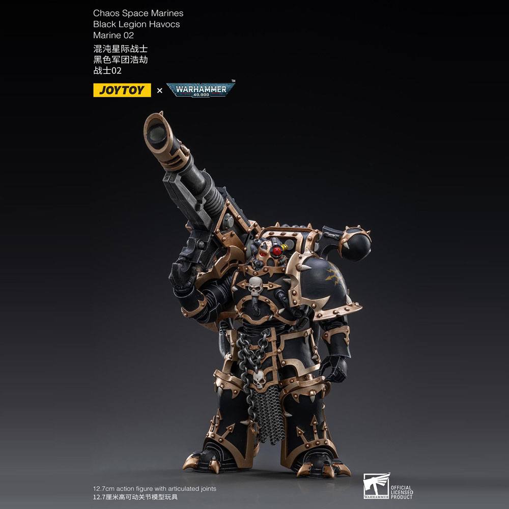 Warhammer 40k - Figurine 1/18 Black Legion Brother Talas 14 cm
